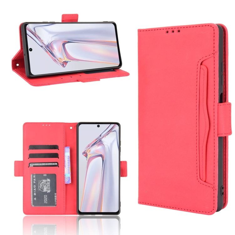 For Blackview A100 Skin Feel Calf Pattern Horizontal Flip Leather Case with Holder & Card Slots & Photo Frame(Red) - More Brand by buy2fix | Online Shopping UK | buy2fix