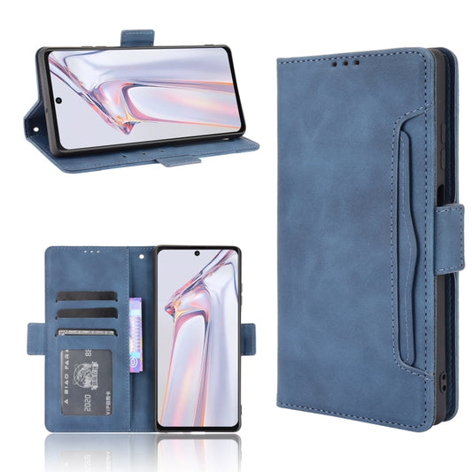 For Blackview A100 Skin Feel Calf Pattern Horizontal Flip Leather Case with Holder & Card Slots & Photo Frame(Blue) - More Brand by buy2fix | Online Shopping UK | buy2fix