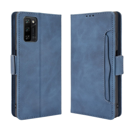 For Blackview A100 Skin Feel Calf Pattern Horizontal Flip Leather Case with Holder & Card Slots & Photo Frame(Blue) by buy2fix