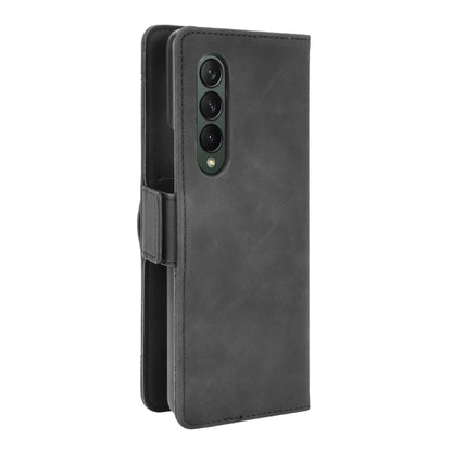 For Samsung Galaxy Z Fold3 5G Skin Feel Calf Pattern Horizontal Flip Leather Case with Holder & Card Slots & Photo Frame(Black) - Galaxy Phone Cases by GKK | Online Shopping UK | buy2fix