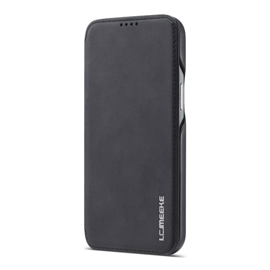 For iPhone 13 mini LC.IMEEKE Hon Ancient Series Horizontal Flip Leather Case with Holder & Card Slot (Black) by LC.IMEEKE