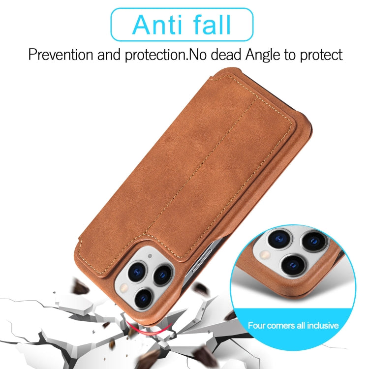 For iPhone 13 Pro LC.IMEEKE Hon Ancient Series Horizontal Flip Leather Case with Holder & Card Slot (Brown) - iPhone 13 Pro Cases by LC.IMEEKE | Online Shopping UK | buy2fix