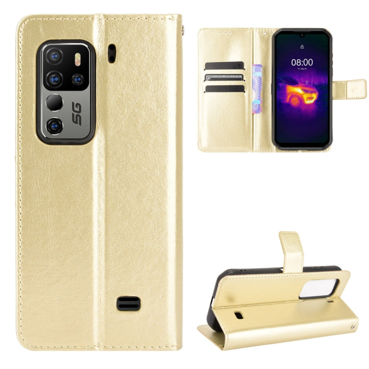 For Ulefone Armor 11 5G/11T 5G Crazy Horse Texture Horizontal Flip Leather Case with Holder & Card Slots & Lanyard(Gold) - More Brand by buy2fix | Online Shopping UK | buy2fix