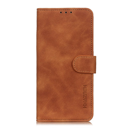 For Xiaomi Redmi 10 / Redmi Note 11 4G KHAZNEH Retro Texture PU + TPU Horizontal Flip Leather Case with Holder & Card Slots & Wallet(Brown) - Xiaomi Cases by buy2fix | Online Shopping UK | buy2fix