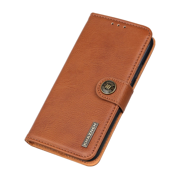 For Xiaomi Redmi 10 / Redmi Note 11 4G KHAZNEH Cowhide Texture Horizontal Flip Leather Case with Holder & Card Slots & Wallet(Brown) - Xiaomi Cases by buy2fix | Online Shopping UK | buy2fix