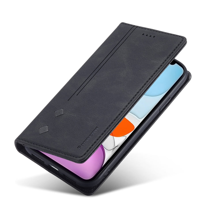 For iPhone 12 mini Forwenw F2 Series Magnetic Horizontal Flip Leather Case with Holder & Card Slots & Wallet (Black) - iPhone 12 mini Cases by Forwenw | Online Shopping UK | buy2fix