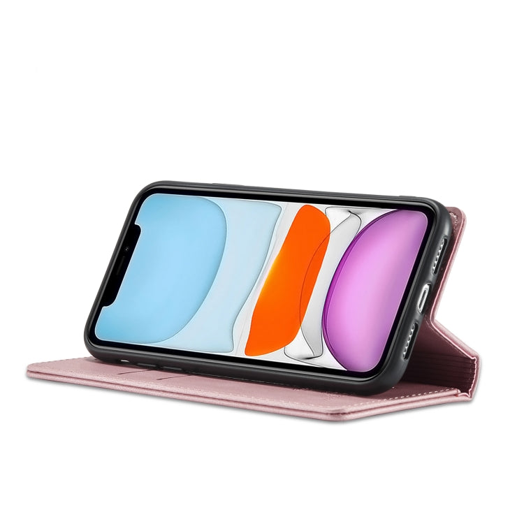 For iPhone 13 mini Forwenw F2 Series Magnetic Horizontal Flip Leather Case with Holder & Card Slots & Wallet (Rose Gold) - iPhone 13 mini Cases by Forwenw | Online Shopping UK | buy2fix