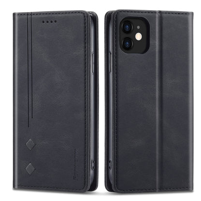 For iPhone 13 Forwenw F2 Series Magnetic Horizontal Flip Leather Case with Holder & Card Slots & Wallet(Black) - iPhone 13 Cases by Forwenw | Online Shopping UK | buy2fix