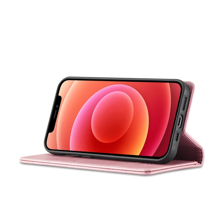 For iPhone 13 Pro Max Forwenw F2 Series Magnetic Horizontal Flip Leather Case with Holder & Card Slots & Wallet (Rose Gold) - iPhone 13 Pro Max Cases by Forwenw | Online Shopping UK | buy2fix