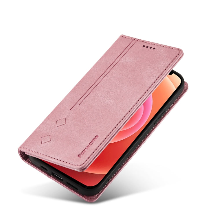 For iPhone 13 Pro Max Forwenw F2 Series Magnetic Horizontal Flip Leather Case with Holder & Card Slots & Wallet (Rose Gold) - iPhone 13 Pro Max Cases by Forwenw | Online Shopping UK | buy2fix