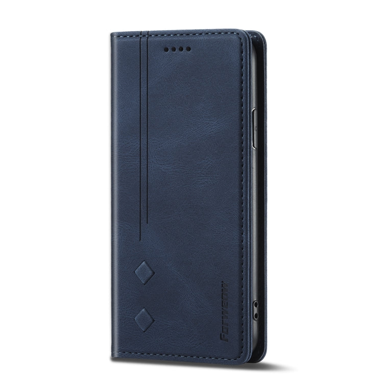 For iPhone X / XS Forwenw F2 Series Magnetic Horizontal Flip Leather Case with Holder & Card Slots & Wallet(Blue) - More iPhone Cases by Forwenw | Online Shopping UK | buy2fix