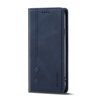 For iPhone X / XS Forwenw F2 Series Magnetic Horizontal Flip Leather Case with Holder & Card Slots & Wallet(Blue) - More iPhone Cases by Forwenw | Online Shopping UK | buy2fix