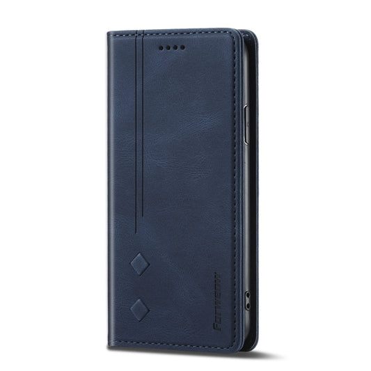 For iPhone X / XS Forwenw F2 Series Magnetic Horizontal Flip Leather Case with Holder & Card Slots & Wallet(Blue) - More iPhone Cases by Forwenw | Online Shopping UK | buy2fix