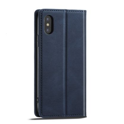 For iPhone X / XS Forwenw F2 Series Magnetic Horizontal Flip Leather Case with Holder & Card Slots & Wallet(Blue) - More iPhone Cases by Forwenw | Online Shopping UK | buy2fix