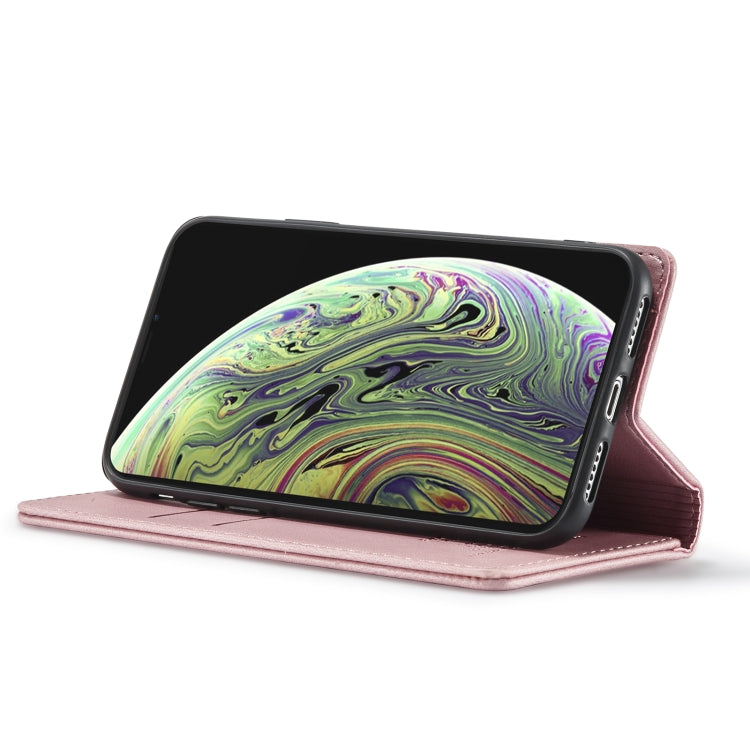 For iPhone XR Forwenw F2 Series Magnetic Horizontal Flip Leather Case with Holder & Card Slots & Wallet(Rose Gold) - More iPhone Cases by Forwenw | Online Shopping UK | buy2fix