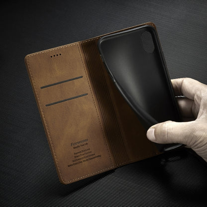 For iPhone XR Forwenw F2 Series Magnetic Horizontal Flip Leather Case with Holder & Card Slots & Wallet(Rose Gold) - More iPhone Cases by Forwenw | Online Shopping UK | buy2fix