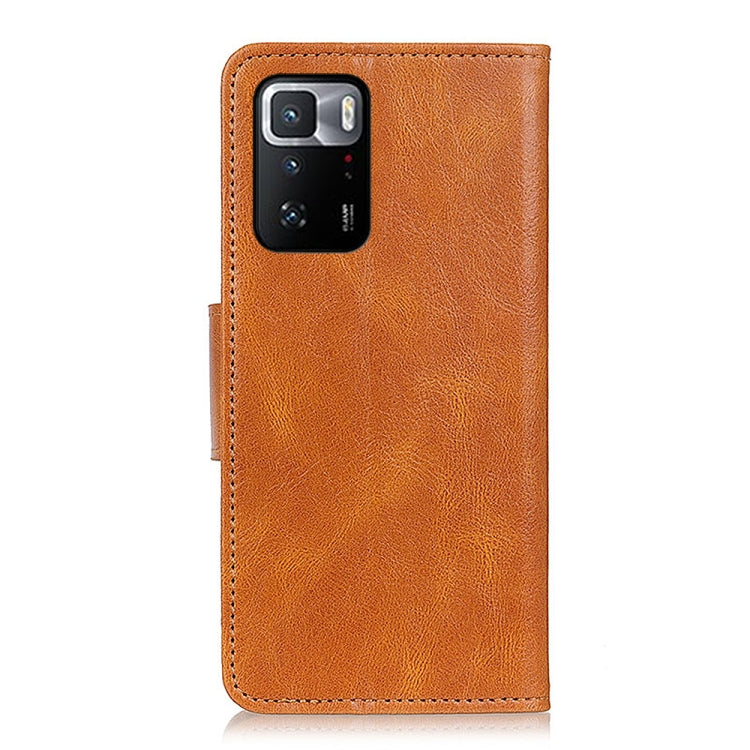 For Xiaomi Poco X3 GT Mirren Crazy Horse Texture Horizontal Flip Leather Case with Holder & Card Slots & Wallet(Brown) - Xiaomi Cases by buy2fix | Online Shopping UK | buy2fix