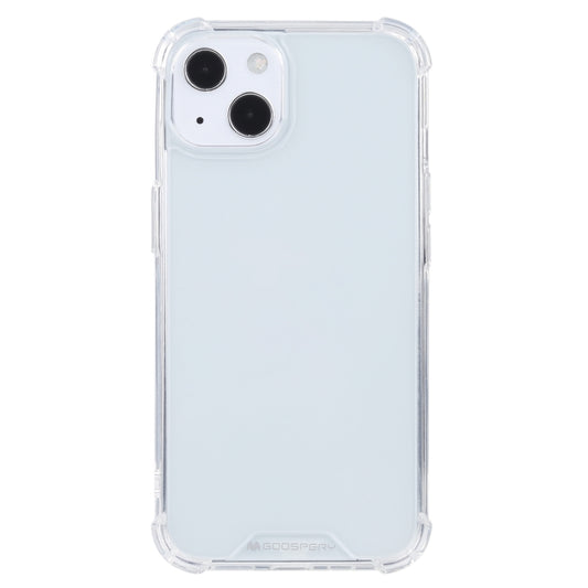 For iPhone 13 GOOSPERY SUPER Protect Four Corners Shockproof Soft TPU Case(Transparent) - iPhone 13 Cases by GOOSPERY | Online Shopping UK | buy2fix