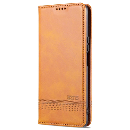 For Honor X20 SE AZNS Magnetic Calf Texture Horizontal Flip Leather Case with Card Slots & Holder & Wallet(Light Brown) - Honor Cases by AZNS | Online Shopping UK | buy2fix
