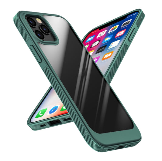 For iPhone 13 Pro Max Shockproof TPU + PC Protective Case (Dark Green) by buy2fix