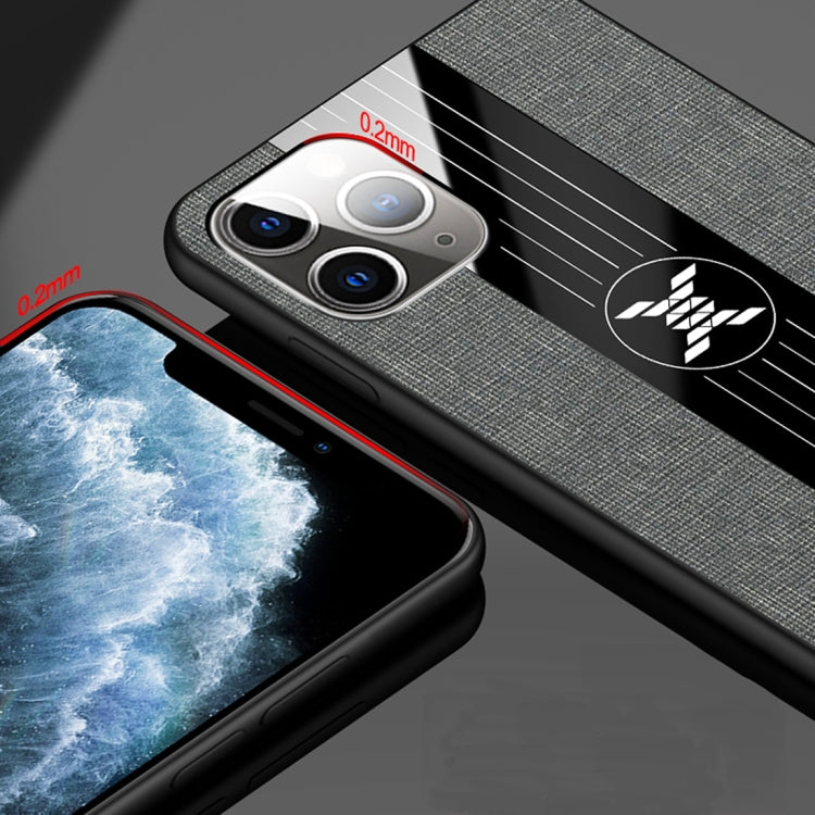 For iPhone 11 Pro XINLI Stitching Cloth Textue Shockproof TPU Protective Case(Red) - iPhone 11 Pro Cases by XINLI | Online Shopping UK | buy2fix