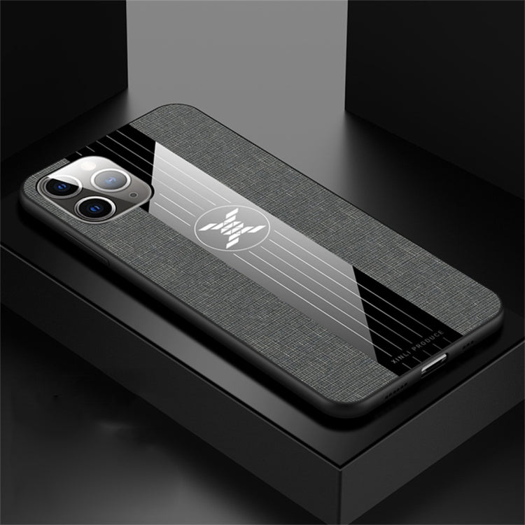 For iPhone 11 Pro Max XINLI Stitching Cloth Textue Shockproof TPU Protective Case(Grey) - iPhone 11 Pro Max Cases by XINLI | Online Shopping UK | buy2fix
