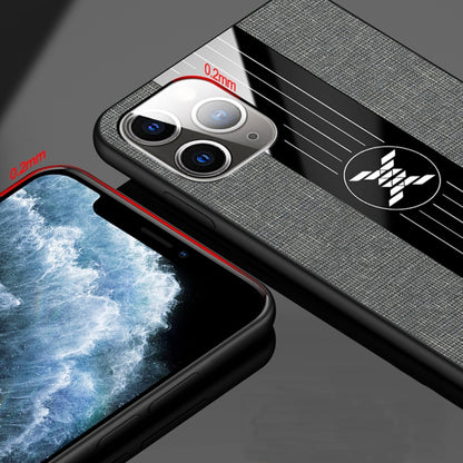 For iPhone 11 Pro Max XINLI Stitching Cloth Textue Shockproof TPU Protective Case(Grey) - iPhone 11 Pro Max Cases by XINLI | Online Shopping UK | buy2fix