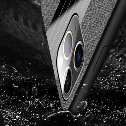 For iPhone 11 Pro Max XINLI Stitching Cloth Textue Shockproof TPU Protective Case(Grey) - iPhone 11 Pro Max Cases by XINLI | Online Shopping UK | buy2fix