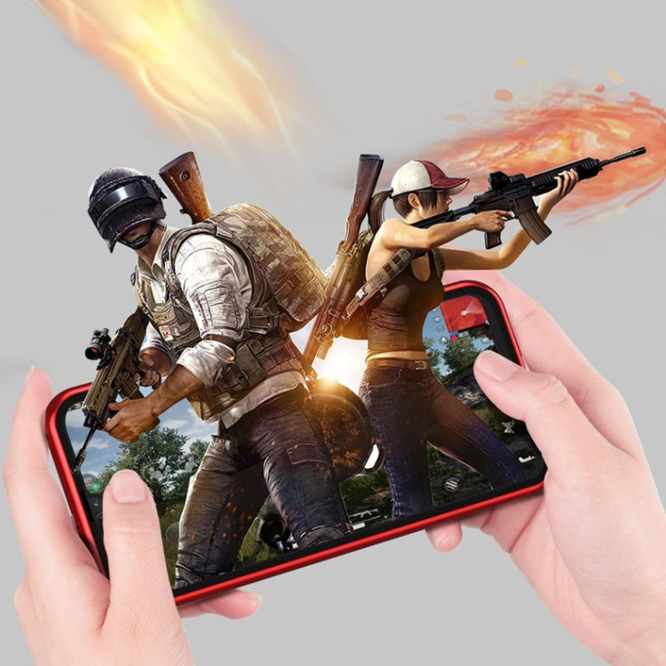 For iPhone 11 Pro Max Ultra Slim Double Sides Magnetic Adsorption Angular Frame Tempered Glass Magnet Flip Case(Black) by buy2fix