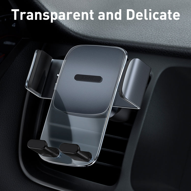 Baseus SUYK000101 Easy to Control Clamping Car Phone Holder Outlet Version(Dark Sky Black) by Baseus