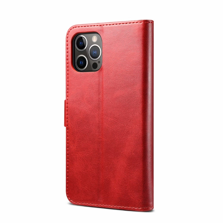 For iPhone 13 GUSSIM Business Style Horizontal Flip Leather Case with Holder & Card Slots & Wallet(Red) - iPhone 13 Cases by GUSSIM | Online Shopping UK | buy2fix