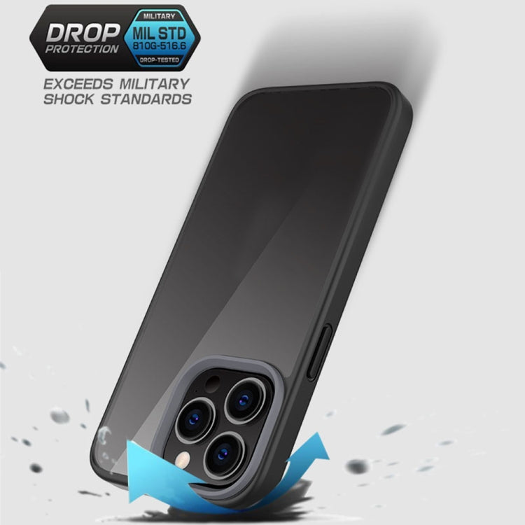 For iPhone 13 mini Ming Shield Hybrid Frosted Transparent PC + TPU Scratchproof Shockproof Case (Light Green) by buy2fix