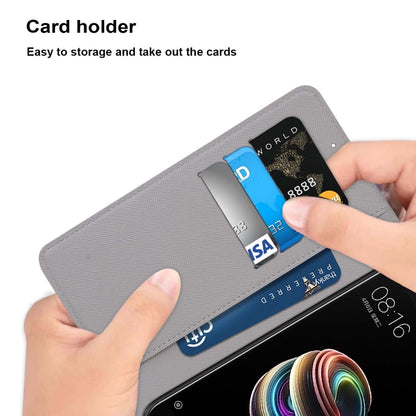 For iPhone 13 mini Coloured Drawing Cross Texture Horizontal Flip PU Leather Case with Holder & Card Slots & Wallet & Lanyard (White Kitten) by buy2fix