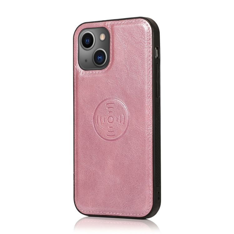 For iPhone 13 Pro Strong Magnetic Detachable Horizontal Flip Leather Case with Card Slots & Wallet (Rose Gold) - iPhone 13 Pro Cases by buy2fix | Online Shopping UK | buy2fix