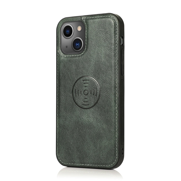 For iPhone 13 Pro Max Strong Magnetic Detachable Horizontal Flip Leather Case with Card Slots & Wallet (Green) - iPhone 13 Pro Max Cases by buy2fix | Online Shopping UK | buy2fix