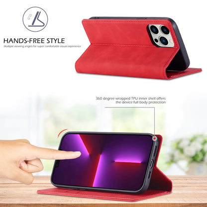 For iPhone 13 Pro LC.IMEEKE Strong Magnetic PU + Matte TPU Horizontal Flip Leather Case with Holder & Card Slots & Wallet(Red) - iPhone 13 Pro Cases by LC.IMEEKE | Online Shopping UK | buy2fix