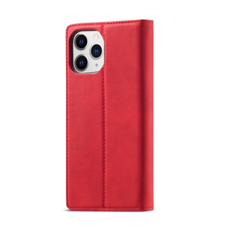 For iPhone 13 Pro Max LC.IMEEKE Strong Magnetic PU + Matte TPU Horizontal Flip Leather Case with Holder & Card Slots & Wallet (Red) - iPhone 13 Pro Max Cases by LC.IMEEKE | Online Shopping UK | buy2fix