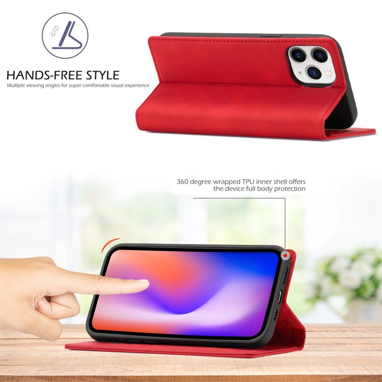 For iPhone 13 Pro Max LC.IMEEKE Strong Magnetic PU + Matte TPU Horizontal Flip Leather Case with Holder & Card Slots & Wallet (Red) - iPhone 13 Pro Max Cases by LC.IMEEKE | Online Shopping UK | buy2fix