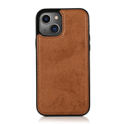 For iPhone 13 mini Retro 2 in 1 Detachable Horizontal Flip Leather Case with Card Slots & Wallet For iPhone 13 Mini(Brown) by buy2fix