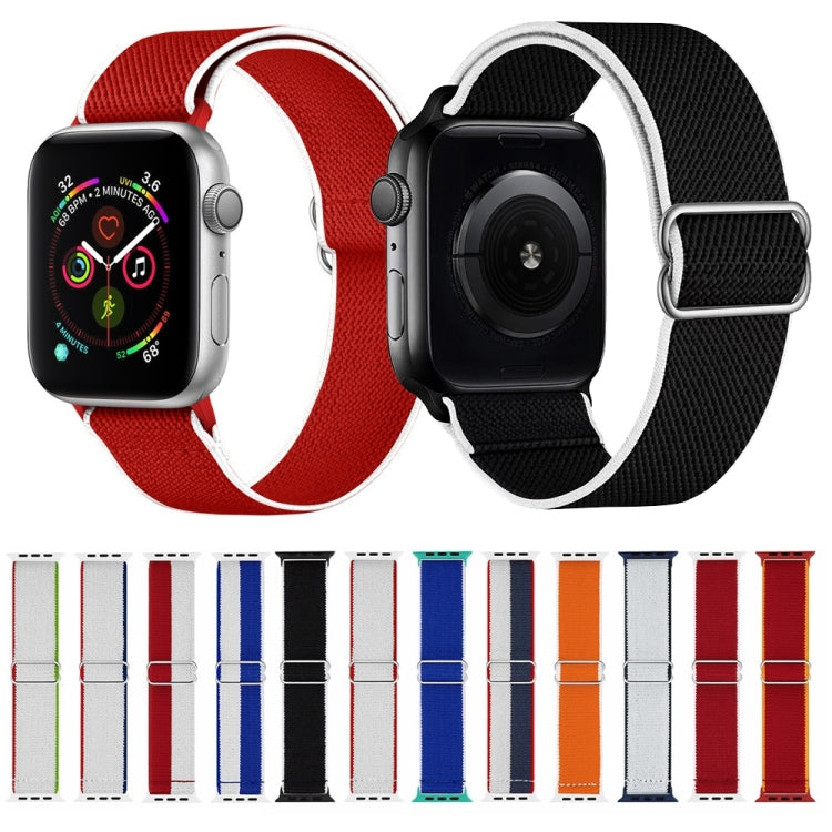 High Elastic Nylon Watch Band For Apple Watch Ultra 49mm&Watch Ultra 2 49mm / Series 9&8&7 45mm / SE 3&SE 2&6&SE&5&4 44mm / 3&2&1 42mm(Greece) - Watch Bands by buy2fix | Online Shopping UK | buy2fix