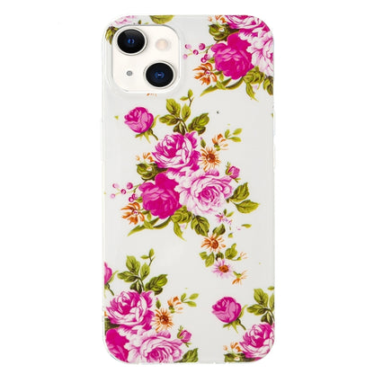 For iPhone 13 mini Luminous TPU Soft Protective Case (Rose Flower) - iPhone 13 mini Cases by buy2fix | Online Shopping UK | buy2fix