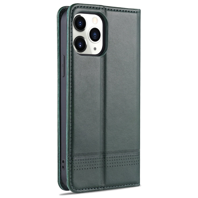 For iPhone 13 Pro AZNS Magnetic Calf Texture Horizontal Flip Leather Case with Card Slots & Holder & Wallet (Dark Green) - iPhone 13 Pro Cases by AZNS | Online Shopping UK | buy2fix