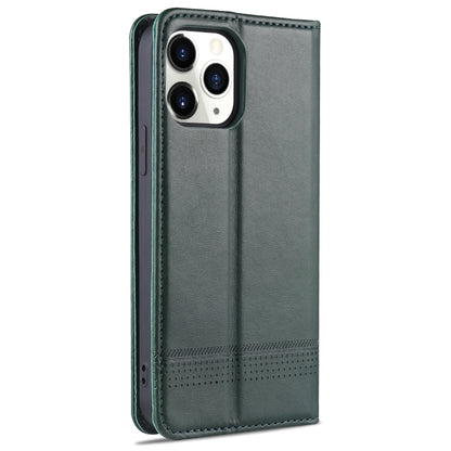 For iPhone 13 Pro AZNS Magnetic Calf Texture Horizontal Flip Leather Case with Card Slots & Holder & Wallet (Dark Green) - iPhone 13 Pro Cases by AZNS | Online Shopping UK | buy2fix