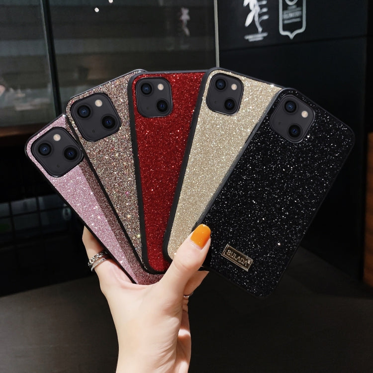 For iPhone 13 mini SULADA Shockproof TPU + Handmade Leather Case (Gold) - iPhone 13 mini Cases by SULADA | Online Shopping UK | buy2fix