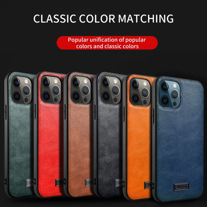 For iPhone 13 Pro Max SULADA Shockproof TPU + Handmade Leather Protective Case (Green) - iPhone 13 Pro Max Cases by SULADA | Online Shopping UK | buy2fix