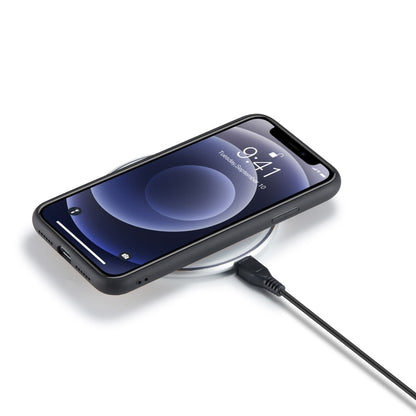 DG.MING M1 Series 3-Fold Multi Card Wallet  Back Cover Shockproof Case with Holder Function For iPhone 11(Red) - iPhone 11 Cases by DG.MING | Online Shopping UK | buy2fix