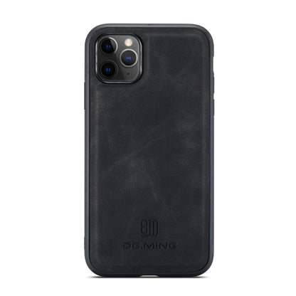DG.MING M1 Series 3-Fold Multi Card Wallet Back Cover Shockproof Case with Holder Function For iPhone 11 Pro(Black) by DG.MING