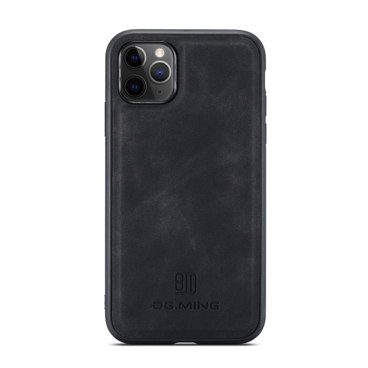 DG.MING M1 Series 3-Fold Multi Card Wallet  Back Cover Shockproof Case with Holder Function For iPhone 11 Pro Max(Black) - iPhone 11 Pro Max Cases by DG.MING | Online Shopping UK | buy2fix