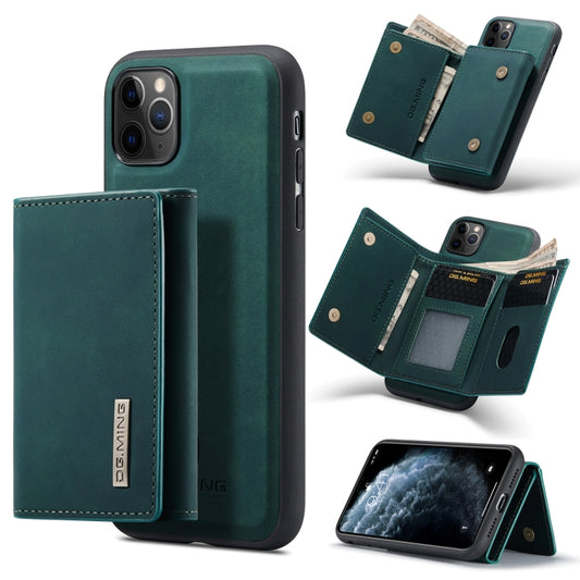 DG.MING M1 Series 3-Fold Multi Card Wallet  Back Cover Shockproof Case with Holder Function For iPhone 11 Pro Max(Green) - iPhone 11 Pro Max Cases by DG.MING | Online Shopping UK | buy2fix