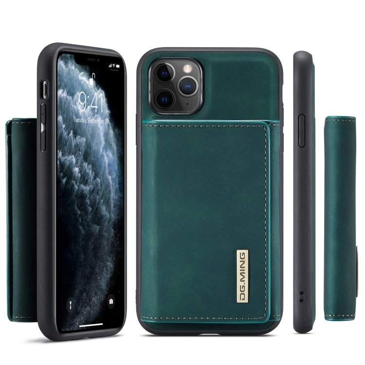 DG.MING M1 Series 3-Fold Multi Card Wallet  Back Cover Shockproof Case with Holder Function For iPhone 11 Pro Max(Green) - iPhone 11 Pro Max Cases by DG.MING | Online Shopping UK | buy2fix